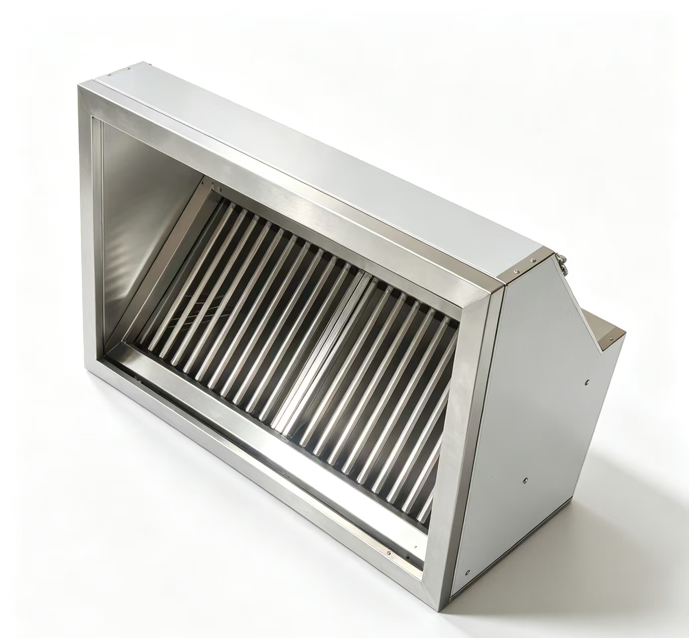 Reference configuration: exhaust hood viewed from above at an angle