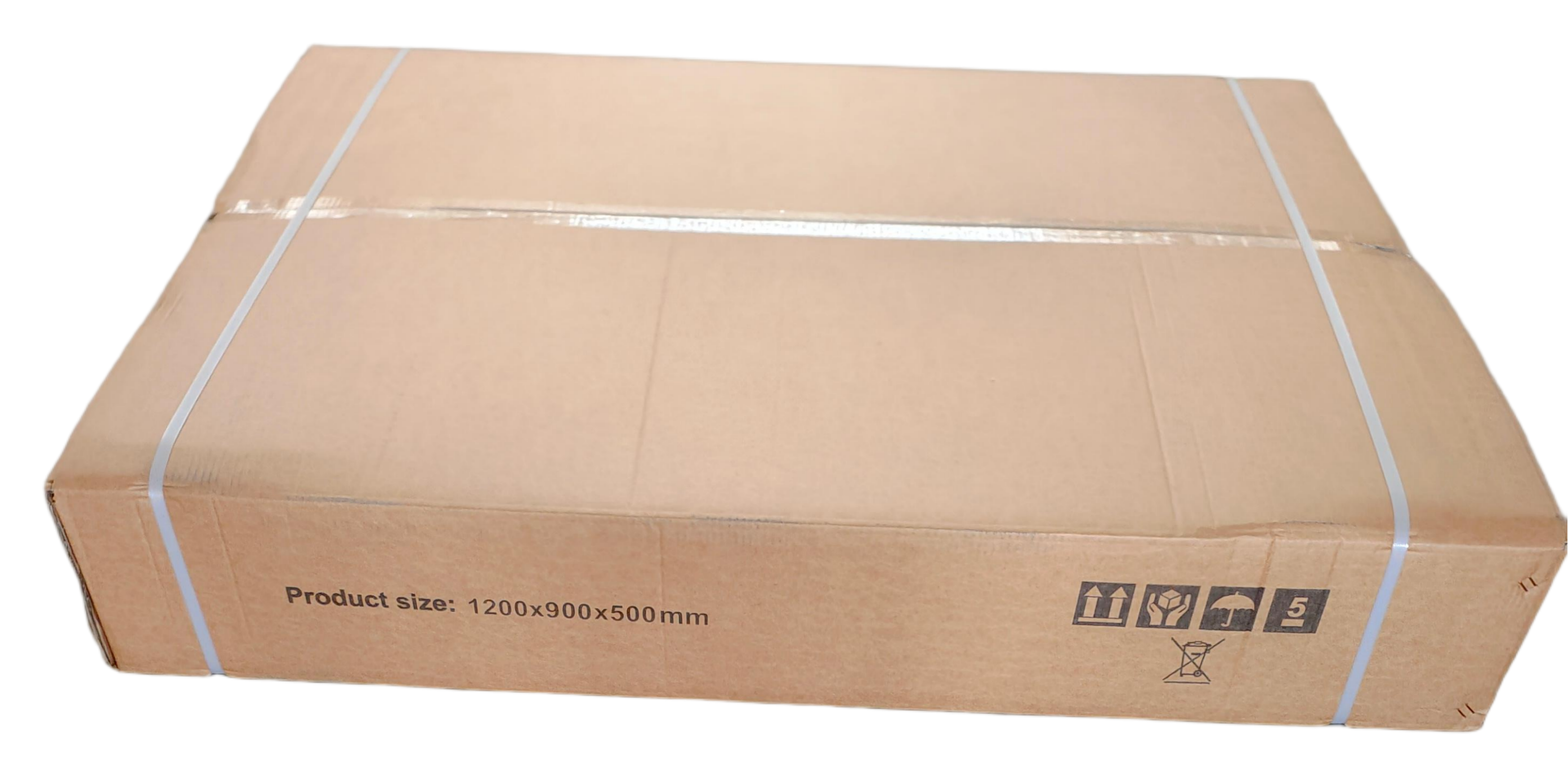 Reference configuration: export carton for the exhaust hood with handling marks